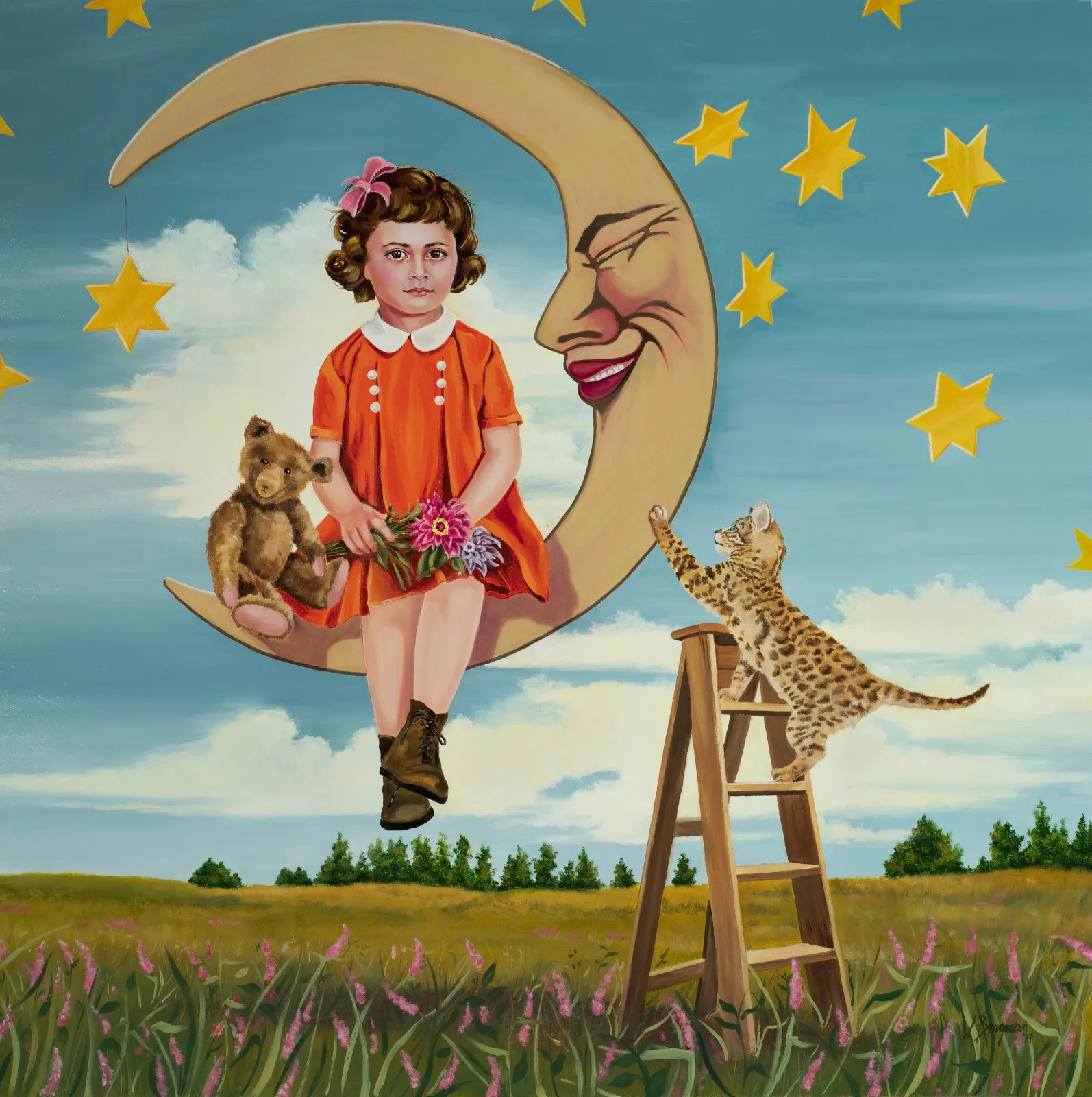 Painting: Eva Nemova, 2018 by Lauren Bergman