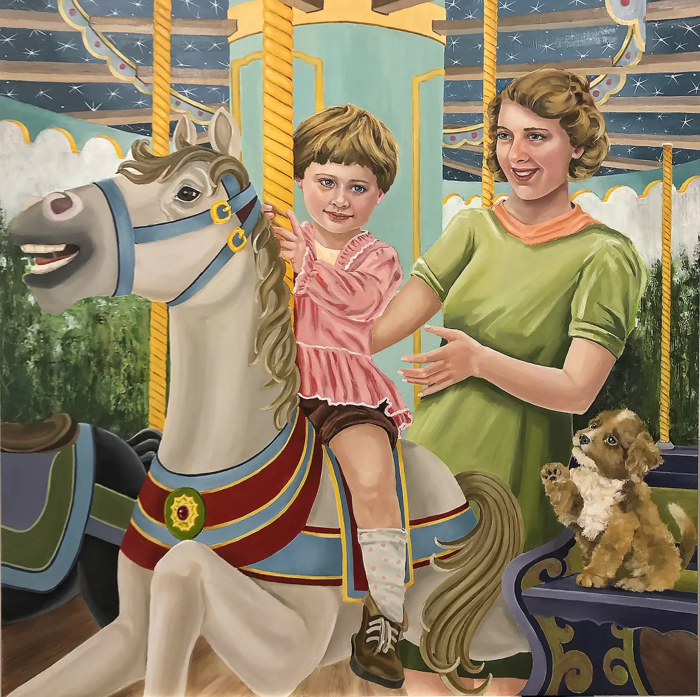 Painting: Fela Leifer & Bronia Milch, 2019 by Lauren Bergman
