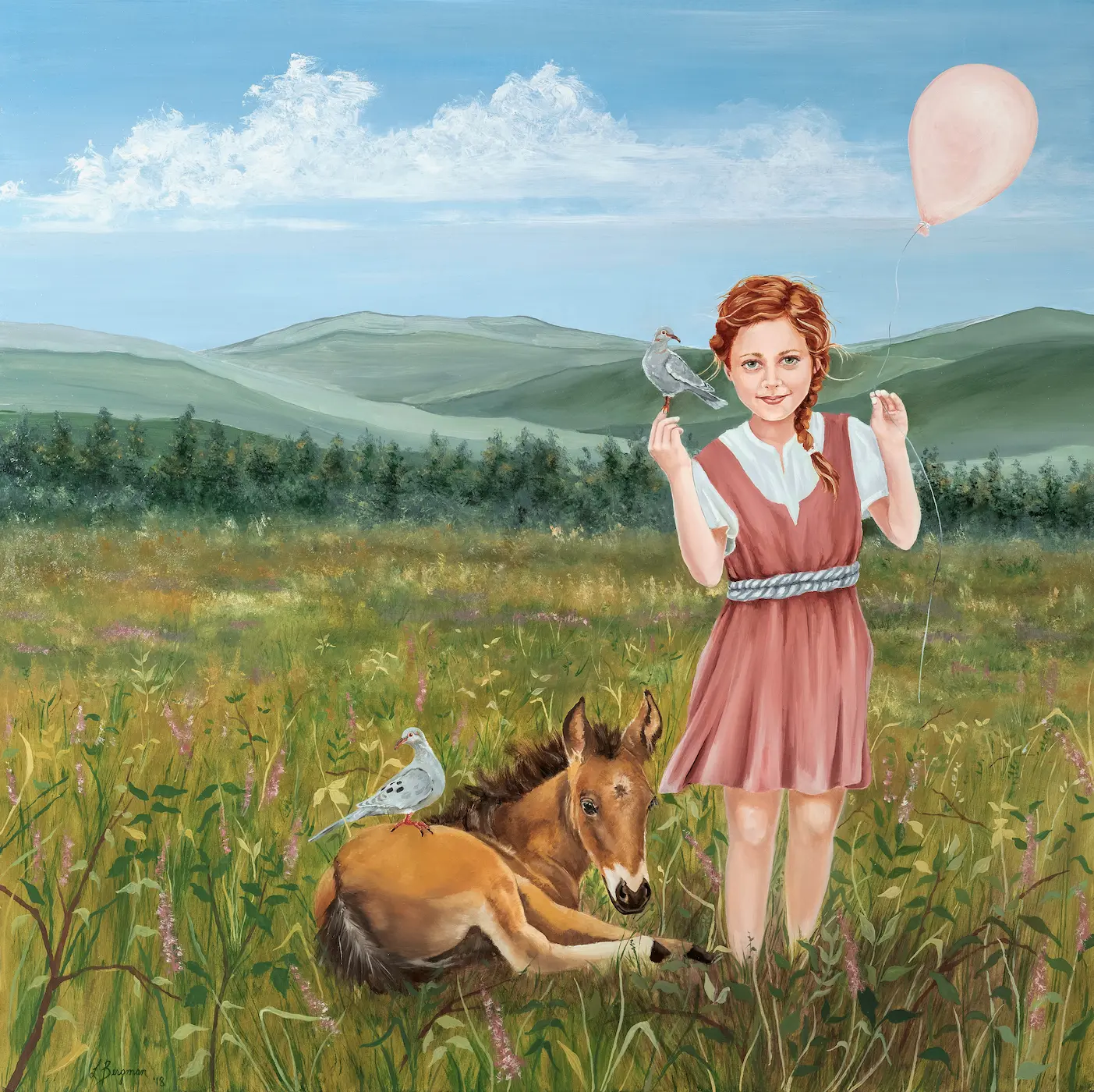 Painting: If Wishes Were Horses, 2018 by Lauren Bergman